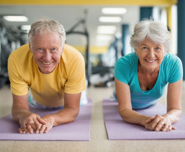 op je eigen niveau met leeftijdsgenoten trainen voor je welzijn en mobiliteit